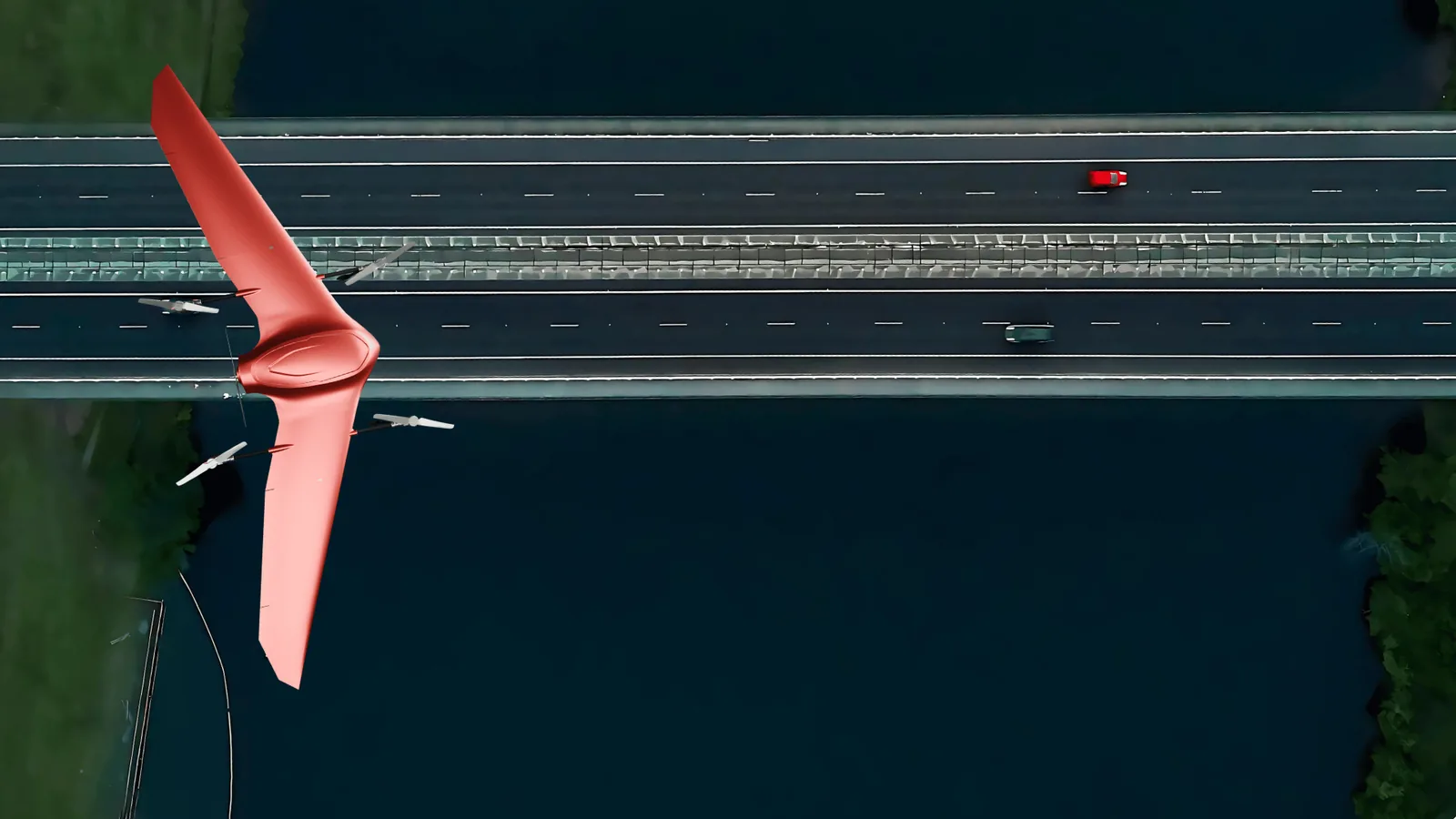 Nimbus flying a highway corridor survey